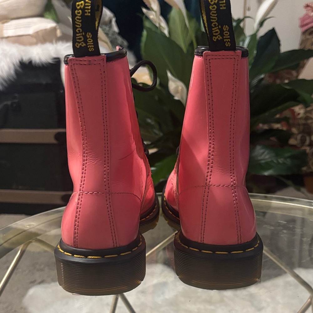 Dr. Martens AIR WAIR Pink Combat Boots - Picture 4 of 9